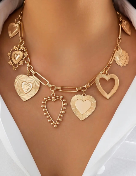 Casey Charm Necklace: Gold