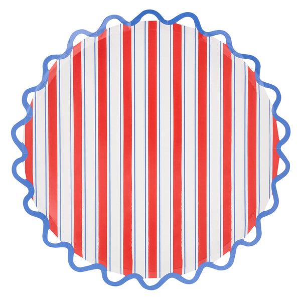 Nautical Striped Dinner Plates