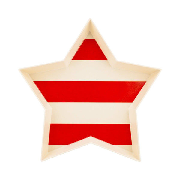 Hamptons Star Shaped Bamboo Reusable Tray Set