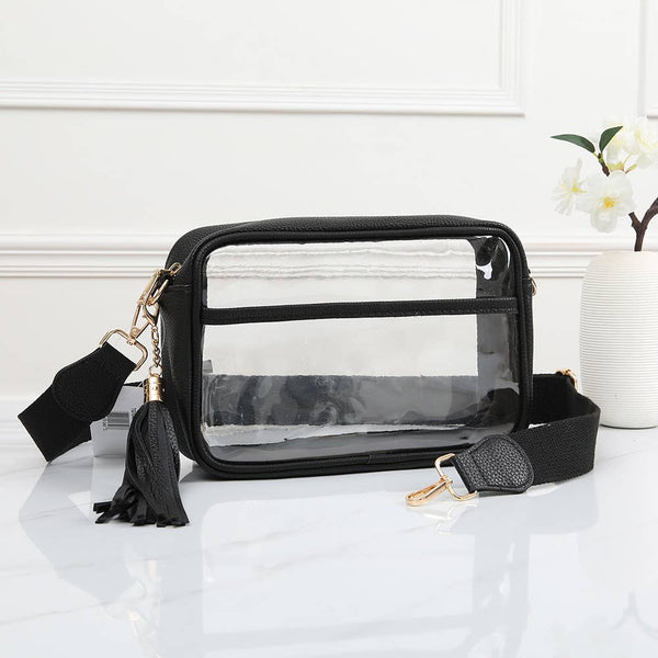Game Day Stadium Rectangle Clear Bags: Silver