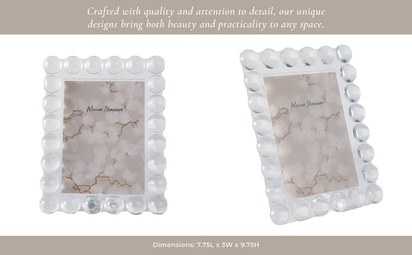 Crystal Bubble Spherical Border Photo Frame - Clear, 5x7 in.