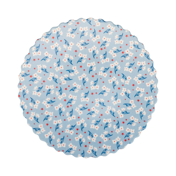 Floral Bamboo Paper Plate Set
