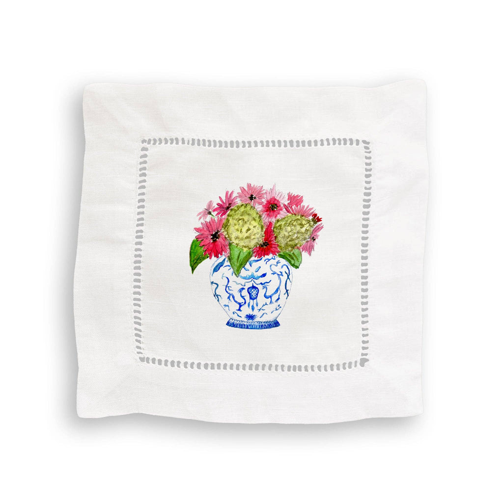 Ginger Jar with Zinnias Kitchen Square - Thumbnail 3