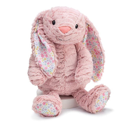 Plush Dusty Rose Fur Bunny