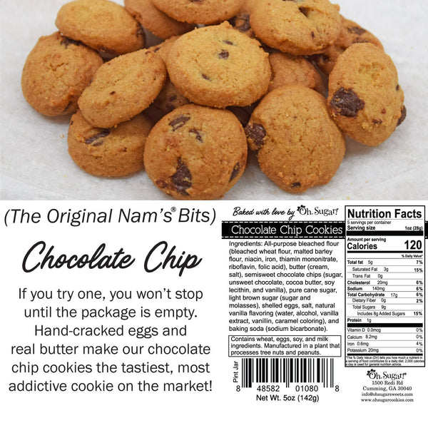 Cookies - Christmas Holiday Asst #7 - Pint Jars: Chocolate Chip