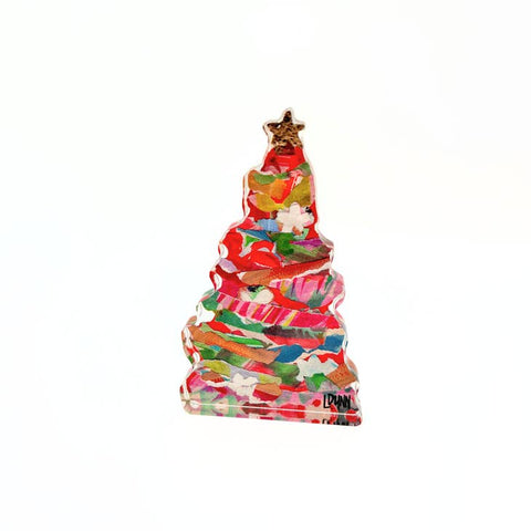 Lauren Dunn Red Adorned Bitty Block Tree