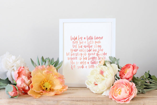 "Hold Her A Little Longer" 8x10 Print