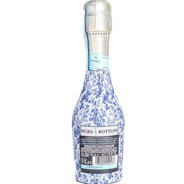 Beau Bottles Blue Floral - MINI Prosecco Collection - Set of 6 (Wraps Only)