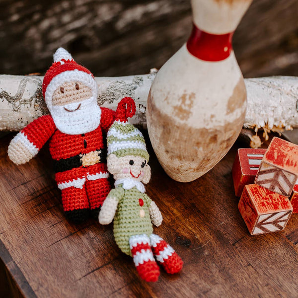 Handmade Crochet Santa Ornament – Fair Trade Holiday Decor