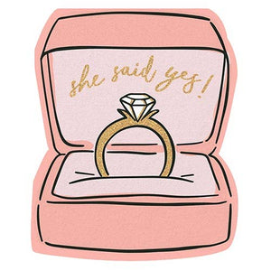 Shaped Napkins - She Said Yes - Thumbnail 3