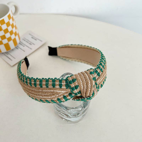 Woven Rattan Knot Headband: Assorted