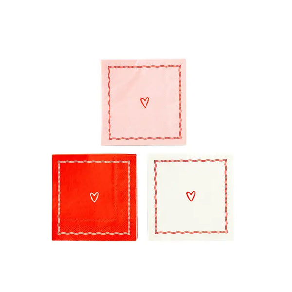 Middle Heart Cocktail Napkin Set