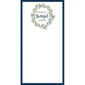 Thankful Grateful List Notepad