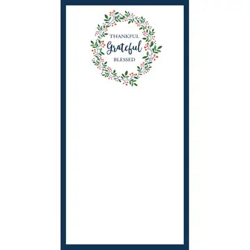 Thankful Grateful List Notepad