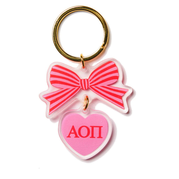 Sorority & Greek BOW-DACIOUS Keychain: Kappa Delta