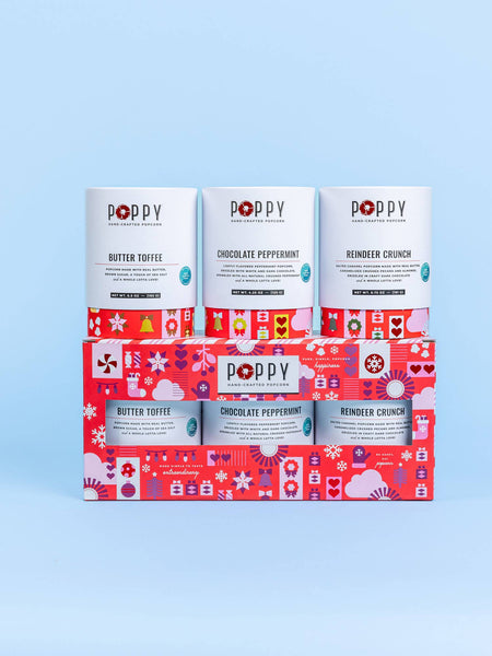 Holiday Cylinder Trio Popcorn