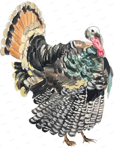 Gobble Gobble Kitchen Towel: Flour Sack Towel