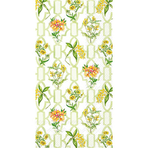 Paper Guest Towels Green Trellis