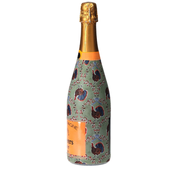 Autumn Turkey Trellis Champagne Bottle Wrap