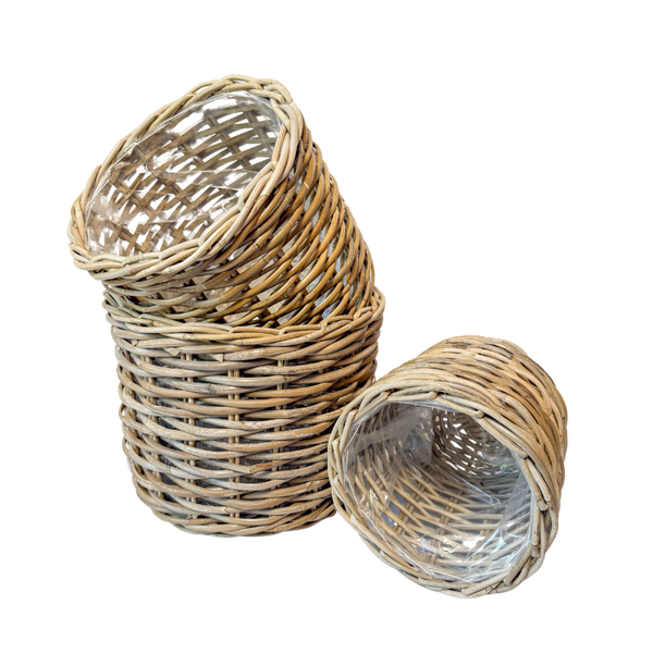 Rattan Planter Basket: Large - 10½" H
