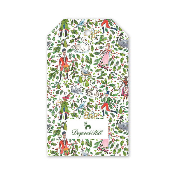 Twelve Days Greenery Tree Gift Tags