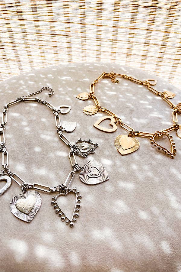 Casey Charm Necklace: Gold