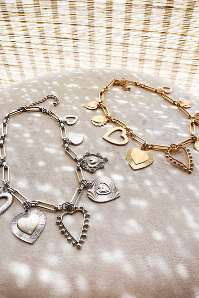 Casey Charm Necklace: Gold