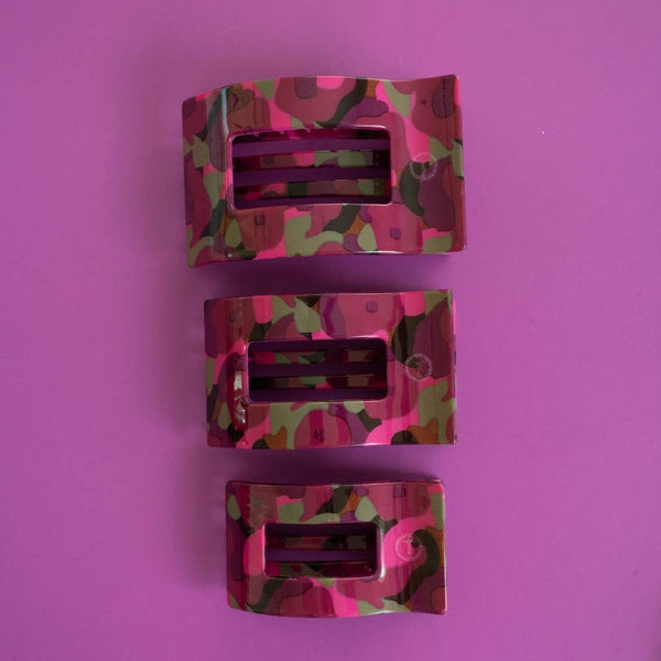 Garden Glam | Medium | Flat Rectangle Hair Clip