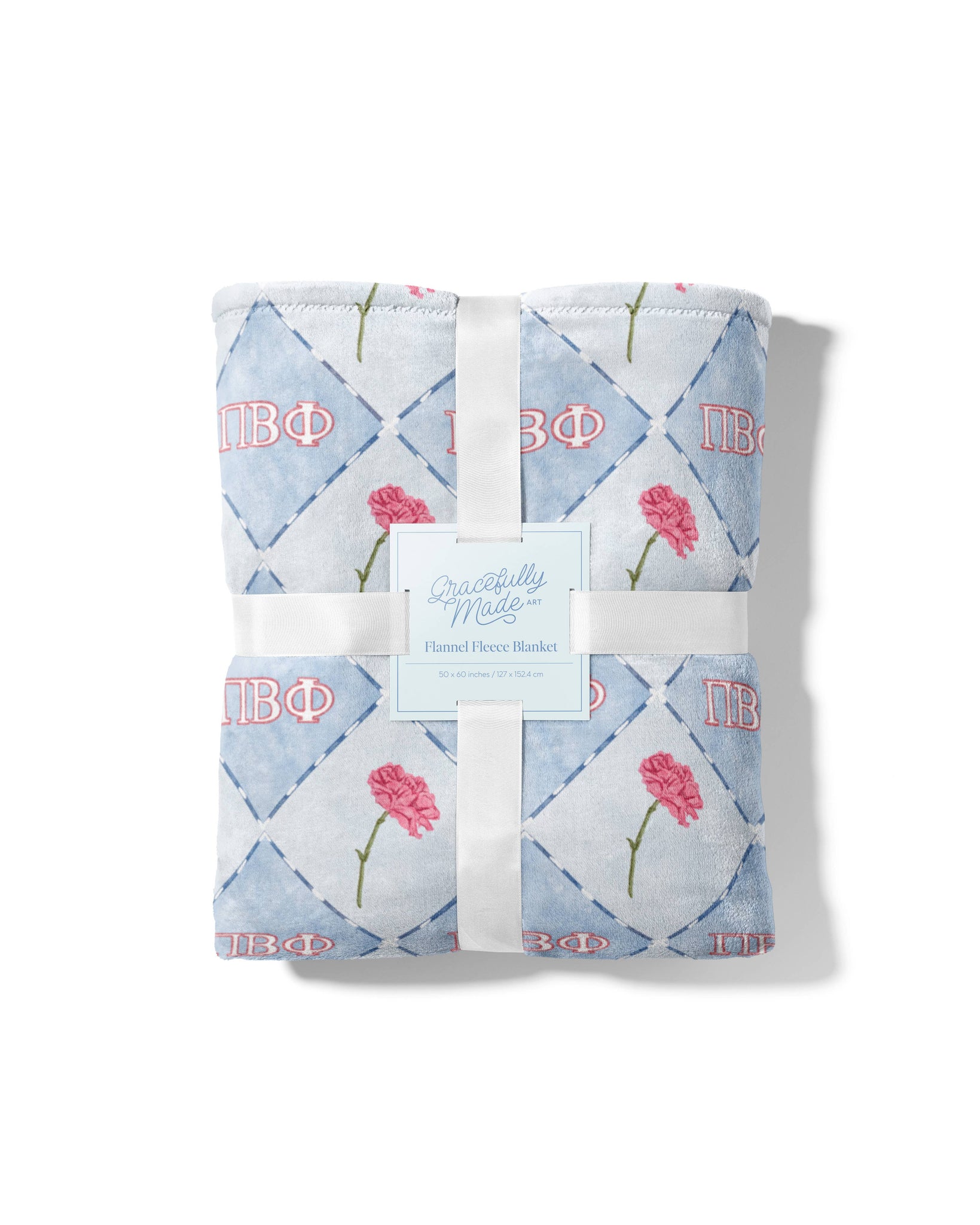 Pi Beta Phi Flannel Fleece Blanket, Sorority