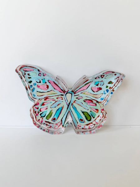 "Butterfly of Hope I" acrylic: Large Shelfie