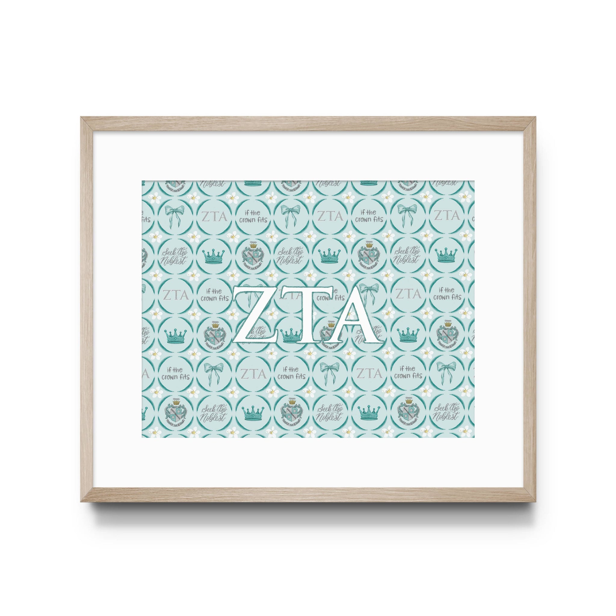 Zeta Art Print, Sorority : 5x7