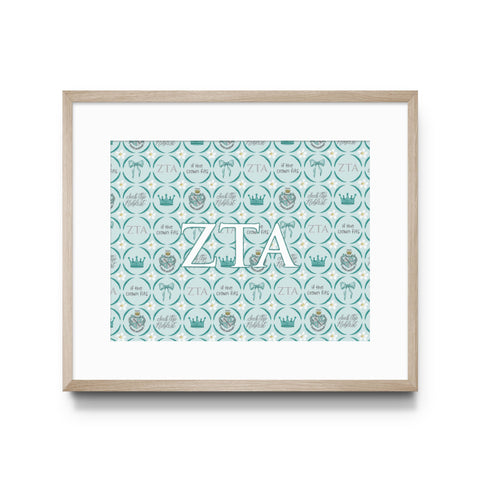 Zeta Art Print, Sorority : 5x7