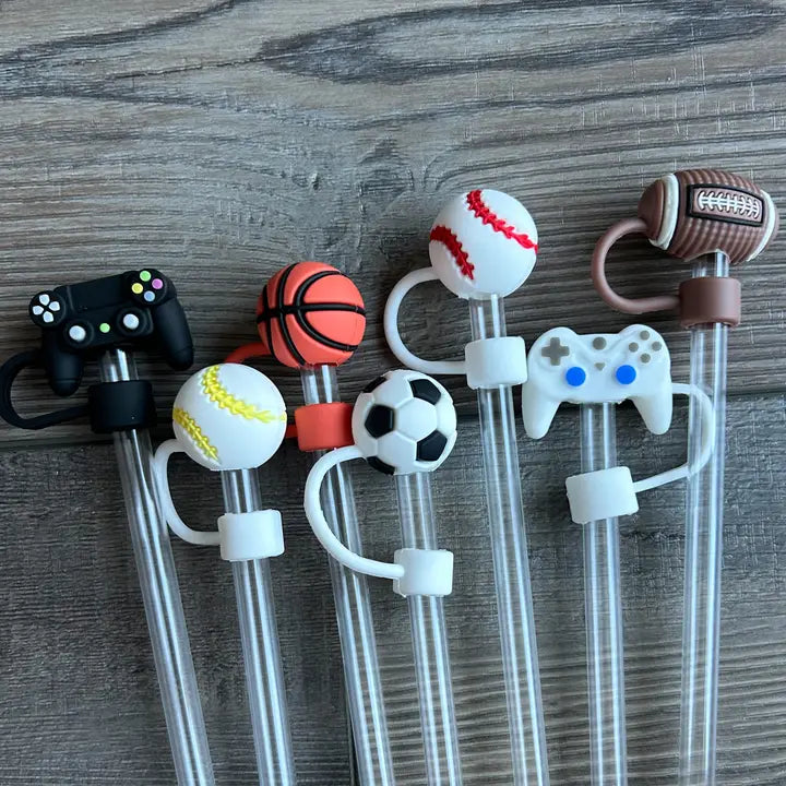 Sports or Gamer Straw Topper