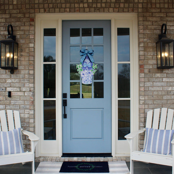 Classic Ginger Jar (Blue)- Door Hanger