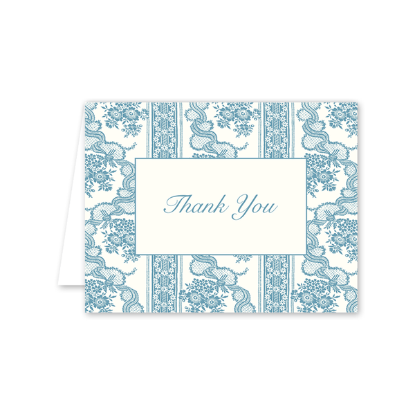 Raleigh Floral Thank You: Single Card