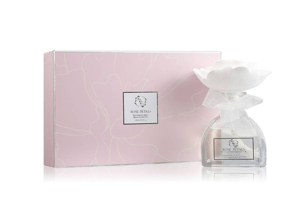 Sunshine Rose Ceramic Flower Diffuser Gift Set - Thumbnail 2