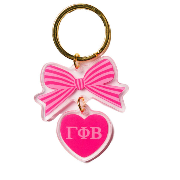 Sorority & Greek BOW-DACIOUS Keychain: Kappa Delta