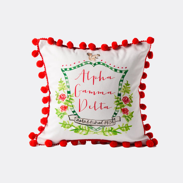 Sorority Pom Pillow
