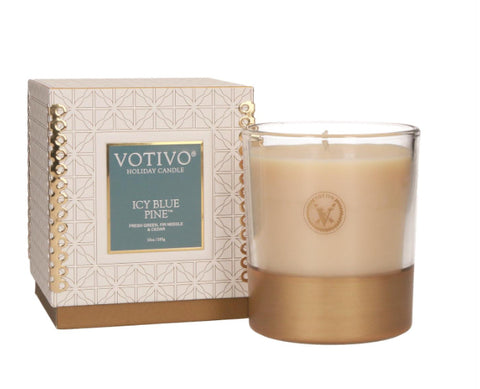 Votivo Icy Blue Pine 10oz Holiday Candle