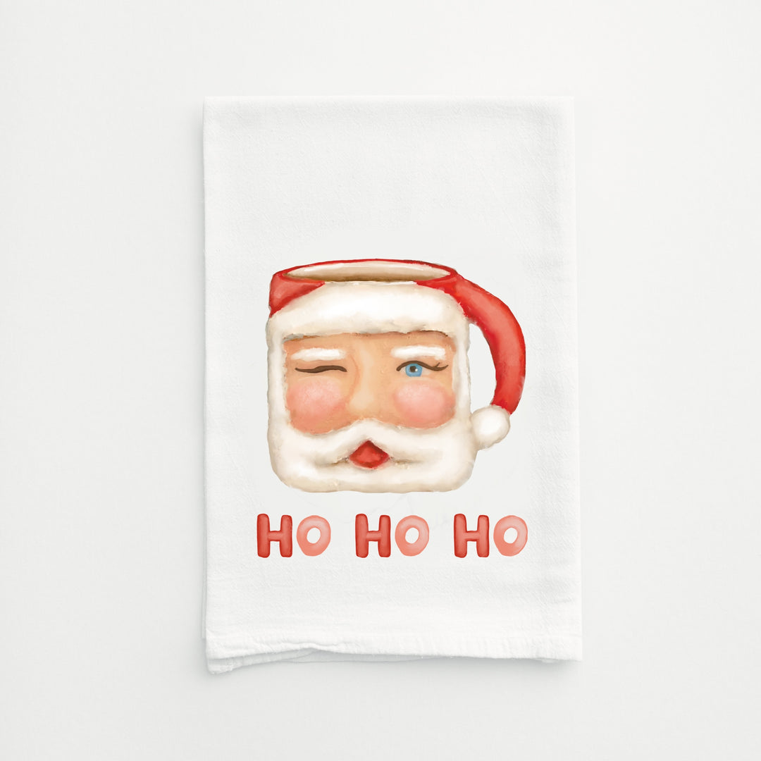 Karen Marcum Santa Mug Tea Towel