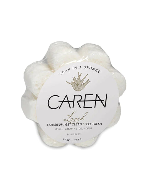 Caren Shower Sponge White