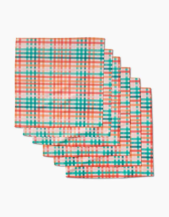 Geometry Pick Me Gingham Dinner Napkins