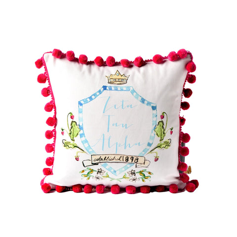 Sorority Pom Pillow