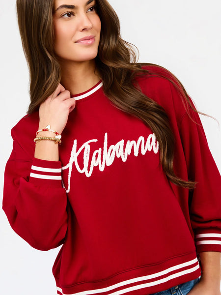 Alabama Sweatshirt - Script - Crimson
