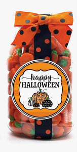 Halloween Jar of Pumpkin Candy