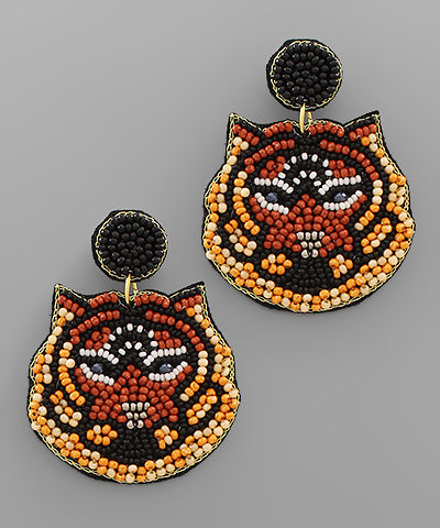 Beaded Mascot Earrings