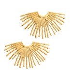 Sunburst Stainless Steel Earrings