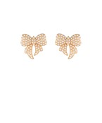 Pearl Ribbon Earrings