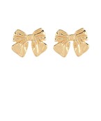 Gold Bow Studs