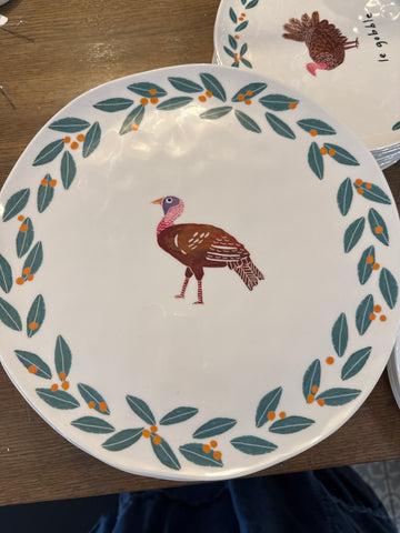 Turkey Melamine Dinner Plate